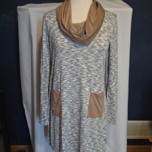 My Beloved Gray and Tan Dress (New But No Tag)